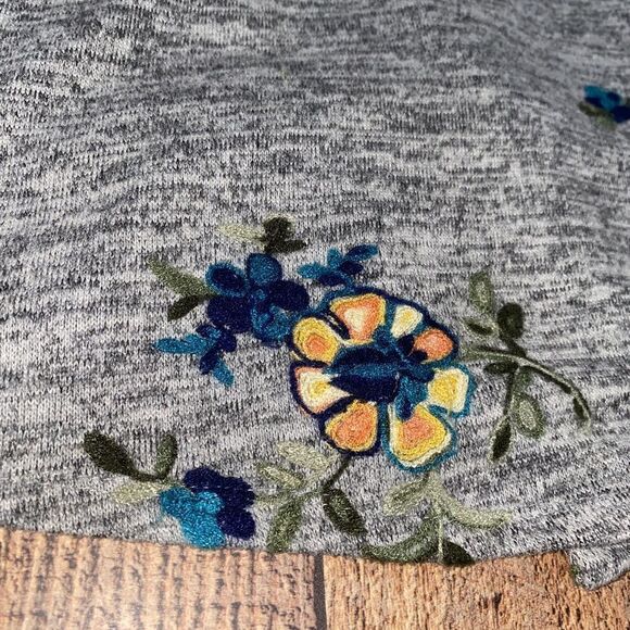 Anthropologie Fig and Flower Open Front Embroidered Cardigan Women’s Size S - Picture 5 of 16